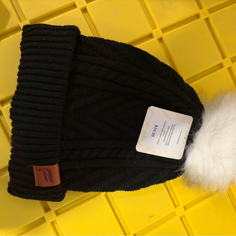 Fabletics Black Knit hat